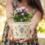 Crock Planter - You Make World Medium by Natural Life