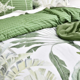 300 TC Cotton Reversible Noosa Palm Duvet Cover Set or Euro P/C by Renee Taylor