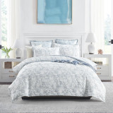 Westley Jacquard Aqua Duvet Cover Set or Euro P/C by Renee Taylor