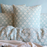 Coralium Chenille Tufted Jacquard Duvet Cover or Euro P/C by Renee Taylor