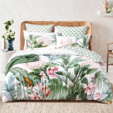 300 TC Cotton Reversible Gardenia Duvet Cover Set or Euro P/C by Renee Taylor