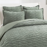 Harper Jacquard Juniper Duvet Cover or Euro P/C by Renee Taylor