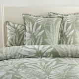 Lansfield Jacquard Sage Duvet Cover or Euro P/C by Renee Taylor