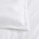 Atlantis Jacquard White Duvet Cover or Euro P/C by Renee Taylor