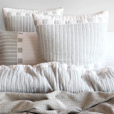 Brooks Jacquard Yarn Dye Duvet Cover or Euro P/C by Renee Taylor