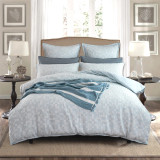 Jervis Checks Jacquard French Blue Duvet Cover Set or Euro P/C by Renee Taylor