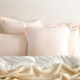 Bella Jacquard Blush Duvet Cover Set or Euro P/C by Renee Taylor