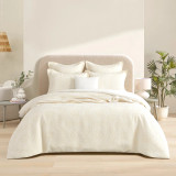 Dakota Jacquard Beige Duvet Cover Set by Renee Taylor