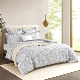 Sigma Jacquard Charcoal Duvet Cover Set or Euro P/C by Renee Taylor