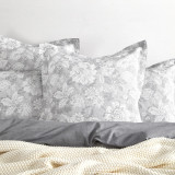 Sigma Jacquard Charcoal Duvet Cover Set or Euro P/C by Renee Taylor