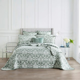 Tahlia Jacquard Jade Coverlet Set or Euro P/C by Renee Taylor