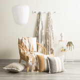 Modena Stripe Stone Washed Yarn-Dyed Throw by Renee Taylor - 130 x 170cm