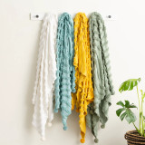 Wave Cotton Chenille Vintage Washed Tufted Throw by Renee Taylor - 130 x 200cm