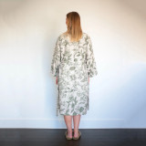 Linen Botanical Bath Robe by MM Linen