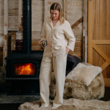 Willow Ecru Waffle Pants by MM Linen