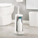 Flex Silicone Toilet Brush with Storage White by Joseph Joseph