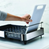 Extend Steel Dish Rack Grey by Joseph Joseph