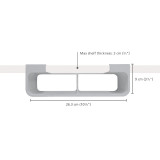 Cupboardstore Film, Foil and Bag Organiser Grey by Joseph Joseph