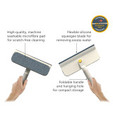 Cleantech 2-In-1 Glass Cleaning Squeegee by Joseph Joseph