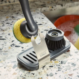 Sinktech Dish Brush and Sponge Set with Large SS Storage Stand by Joseph Joseph