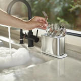 Surface Cutlery Drainer Stainless Steel Stone by Joseph Joseph