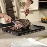 Cut & Carve Plus Chopping Board - Black Large