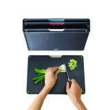 Folio Steel 4-Piece Chopping Board Set - Black