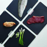Folio Steel 4-Piece Chopping Board Set - Black