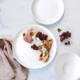 White Coupe Glass Noodle Bowl 18cm by Wiltshire