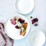 White Coupe Glass Dinner Plate by Wiltshire