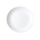 White Coupe Glass Dinner Plate - 19cm