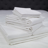Actil Commercial by Sheridan Supercale White Flat Sheets/Pillowcases Separates