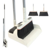 Indoor Outdoor Broom & Dustpan Set by White Magic