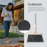 Indoor Outdoor Broom & Dustpan Set by White Magic