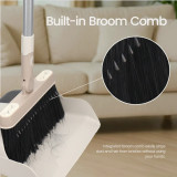 Indoor Outdoor Broom & Dustpan Set by White Magic