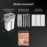 Flat Mop & Bucket Set by White Magic