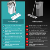 Flat Mop & Bucket Set by White Magic