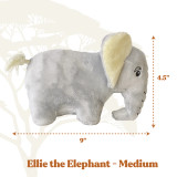 Elephant Plush Dog Toy Medium by Grrreen