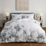 Honeysuckle Duvet Cover Set - Seaspray Blue