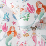 Mermaid Splash Duvet Cover Set by Squiggles