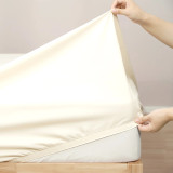 400TC Egyptian Cotton Fitted Sheet Set - Vanilla
