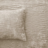 Blake Velvet Coverlet Set by Renee Taylor - Nude
