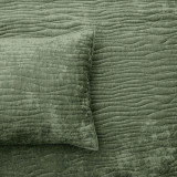 Blake Velvet Coverlet Set by Renee Taylor - Military