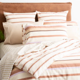 William Stripe Cotton Slub Reversible Duvet Cover Set by Renee Taylor