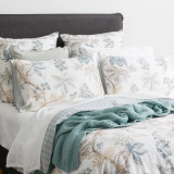 Floral Vine Cotton Slub Reversible Duvet Cover Set by Renee Taylor