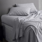 Classic Ticking Sheet Seperates by Seneca - Black