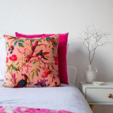 Paradise Velvet Throw Hot Pink by Floressents