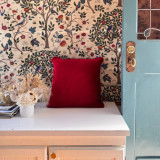 Burgundy Cushion by Floressents