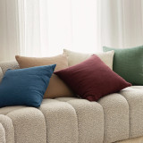 Milo Waffle Square Cushion by Bambury