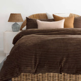 Channel Duvet Cover Set Chocolate by Bambury